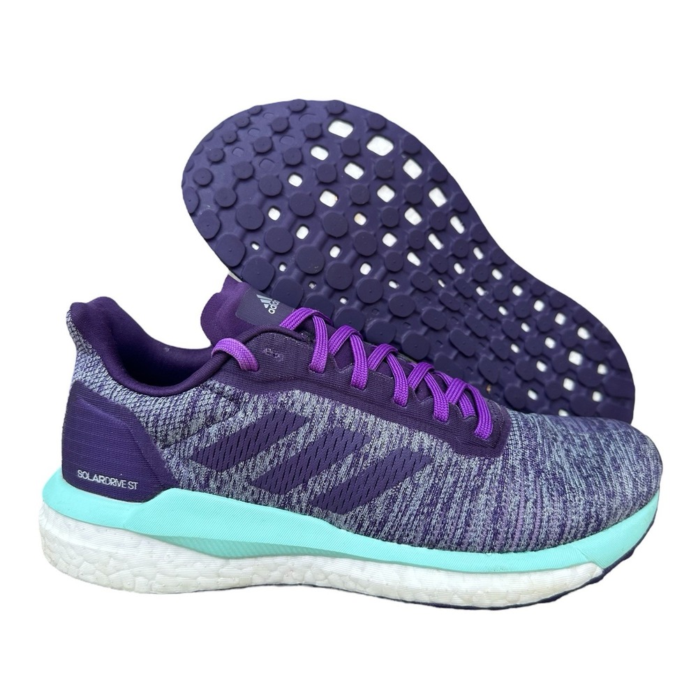 Adidas Solar Drive ST Purple Boost Running Shoes Sneakers Women's Size‎ 6.5